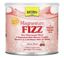 Магний Natural Balance, магний Fizz, со вкусом вишни, 492 г (17,4 унции)