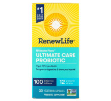 Renew Life, Ultimate Flora, Ultimate Care Probiotic, 30 Vegetarian Capsules