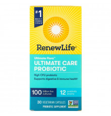 Renew Life, Ultimate Flora, Ultimate Care Probiotic, 30 Vegetarian Capsules