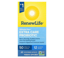 Renew Life, Extra Care, Ultimate Flora Probiotic, 50 Billion Live Cultures, 60 Vegetarian Capsules