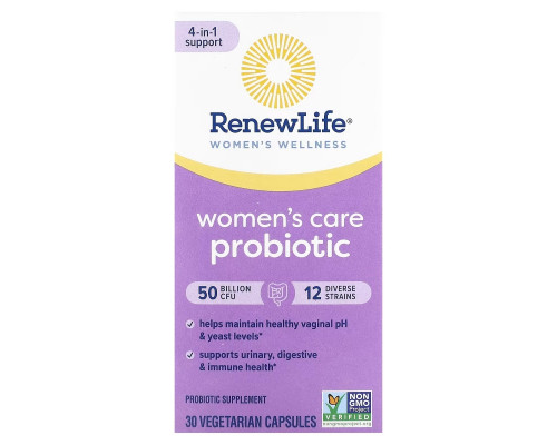 Renew Life, Ultimate Flora, Women's Vaginal Probiotic, 50 Billion, 30 Vegetarian Capsules Renew Life, Ultimate Flora, Women's Vaginal Probiotic, 50 Billion, 30 Vegetarian Capsules