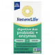 Для пищеварительной системы Renew Life, Digestive Duo Probiotic + Enzymes, 30 вегетарианских капсул