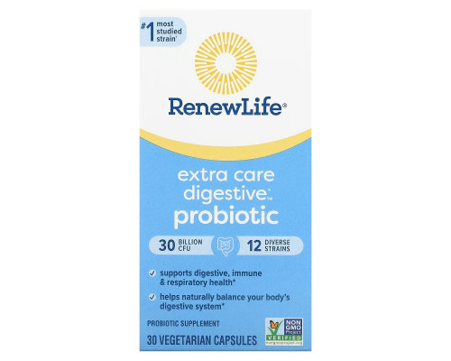 Renew Life, Ultimate Flora Extra Care Probiotic, 30 Billion CFU, 30 Vegetarian Capsules Renew Life, Ultimate Flora Extra Care Probiotic, 30 Billion CFU, 30 Vegetarian Capsules