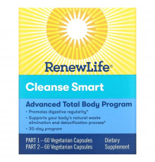 Renew Life, Cleanse Smart, 2 Bottles, 60 Vegetarian Capsules Each