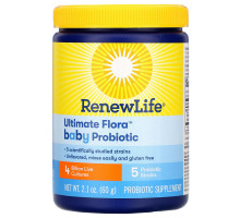 Renew Life Пробиотики FloraBaby для малышей 2.1 унции (60 г)