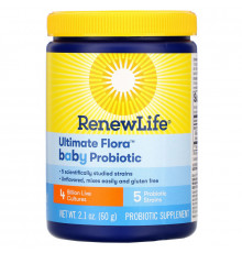 Renew Life Пробиотики FloraBaby для малышей 2.1 унции (60 г)