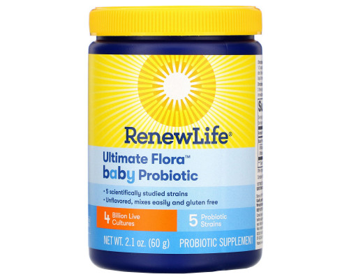 Renew Life Пробиотики FloraBaby для малышей 2.1 унции (60 г) Renew Life Пробиотики FloraBaby для малышей 2.1 унции (60 г)