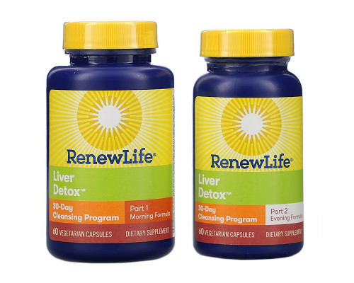 Renew Life Очищение печени 30-дневная программа Renew Life Очищение печени 30-дневная программа
