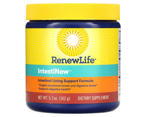 Renew Life IntestiNew Поддерживающая формула для слизистой оболочки желудка 5.7 унций (162 г) Renew Life IntestiNew Поддерживающая формула для слизистой оболочки желудка 5.7 унций (162 г)