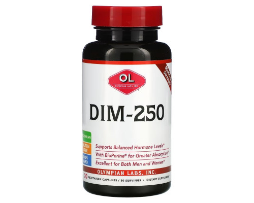 Olympian Labs Inc. DIM (Diindolylmethane) 250 mg 30 Veggie Caps Olympian Labs Inc. DIM (Diindolylmethane) 250 mg 30 Veggie Caps