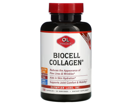 Olympian Labs Inc. BioCell Collagen 1500 мг 100 капсул Olympian Labs Inc. BioCell Collagen 1500 мг 100 капсул