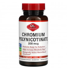 Olympian Labs Inc. Chromium Polynicotinate 200 mcg 100 Veggie Caps