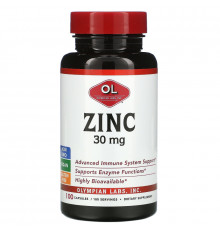 Olympian Labs, Zinc, 30 mg , 100 Capsules