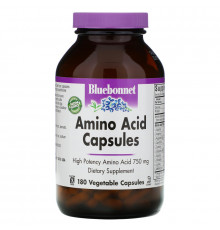 Bluebonnet Nutrition, Капсулы с аминокислотами, 180 капсул в растительной оболочке