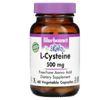 Bluebonnet Nutrition, L-цистеин, 500 мг, 60 капсул в растительной оболочке
