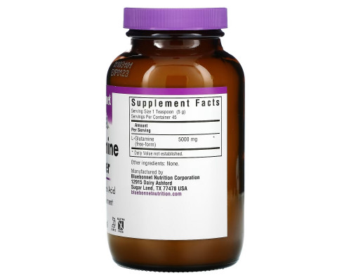 Bluebonnet Nutrition, Порошок L-глютамин, 8 унций (228 г) Bluebonnet Nutrition, Порошок L-глютамин, 8 унций (228 г)