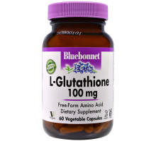 Bluebonnet Nutrition L-Glutathione 100 мг 60 вегетарианских капсул