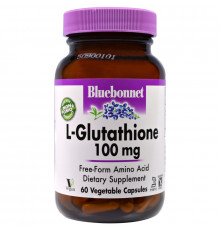 Bluebonnet Nutrition L-Glutathione 100 мг 60 вегетарианских капсул