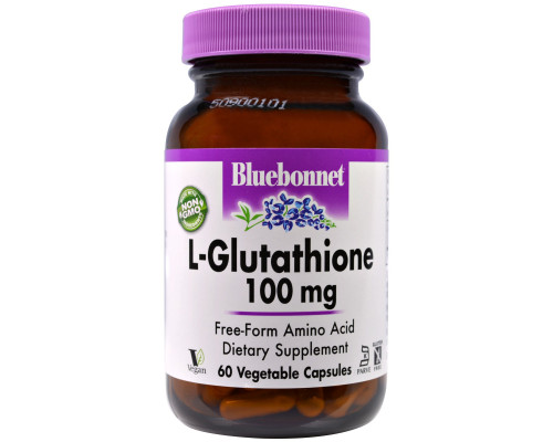 Bluebonnet Nutrition L-Glutathione 100 мг 60 вегетарианских капсул Bluebonnet Nutrition L-Glutathione 100 мг 60 вегетарианских капсул