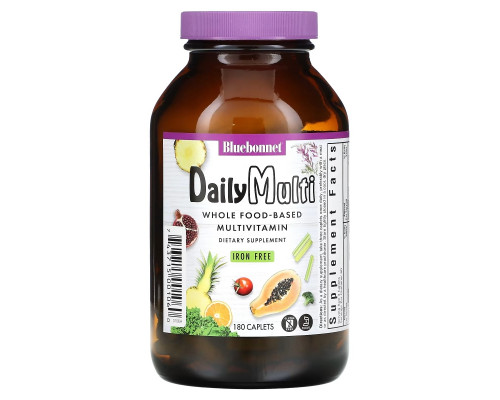 Bluebonnet Nutrition, Daily Multi, Iron Free, 180 Caplets Bluebonnet Nutrition, Daily Multi, Iron Free, 180 Caplets