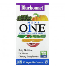 Мужское здоровье Bluebonnet Nutrition, Men's One, 30 растительных капсул