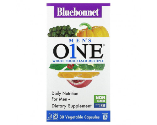 Мужское здоровье Bluebonnet Nutrition, Men's One, 30 растительных капсул Мужское здоровье Bluebonnet Nutrition, Men's One, 30 растительных капсул
