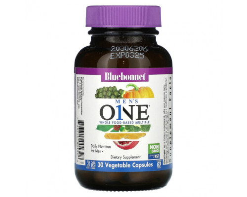 Мужское здоровье Bluebonnet Nutrition, Men's One, 30 растительных капсул Мужское здоровье Bluebonnet Nutrition, Men's One, 30 растительных капсул