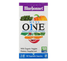 Bluebonnet Nutrition, Men's ONE, Whole Food-Based Multiple, 90 Vegetable Capsules