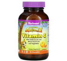 Bluebonnet Nutrition Super Earth тропические животные витамин С со вкусом натурального апельсина 90 жевательных таблеток