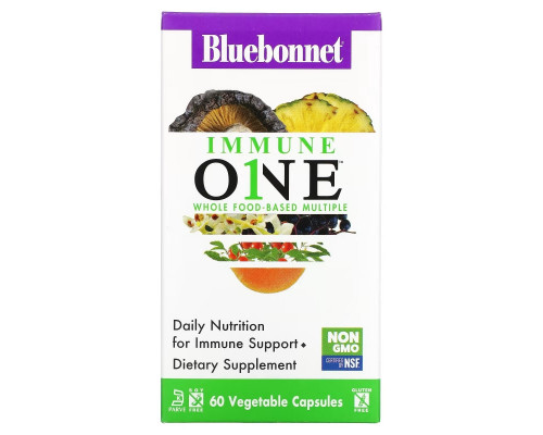 Bluebonnet Nutrition, Immune One, Whole Food-Based Multiple, 60 Vegetable Capsules Bluebonnet Nutrition, Immune One, Whole Food-Based Multiple, 60 Vegetable Capsules