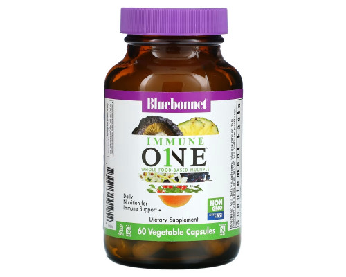 Bluebonnet Nutrition, Immune One, Whole Food-Based Multiple, 60 Vegetable Capsules Bluebonnet Nutrition, Immune One, Whole Food-Based Multiple, 60 Vegetable Capsules