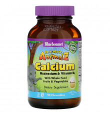 Bluebonnet Nutrition Super Earth тропические животные кальций со вкусом натуральной морозной ванили 90 жевательных таблеток