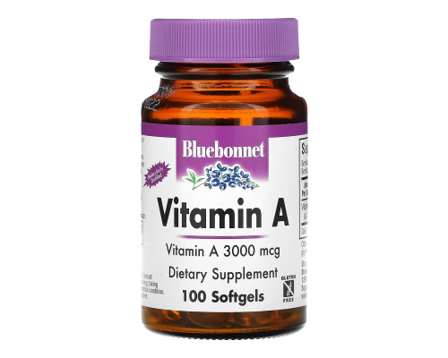 Bluebonnet Nutrition Витамин A 100 капсул Bluebonnet Nutrition Витамин A 100 капсул