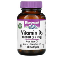 Bluebonnet Nutrition, Vitamin D3, 25 mcg (1,000 IU), 100 Softgels