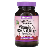 Bluebonnet Nutrition Жевательный витамин D3 5000 IU (международных единиц) 90 жевательных таблеток