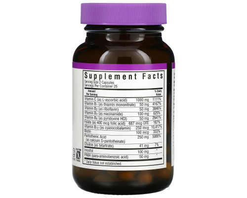 Bluebonnet Nutrition, Stress B-Complex, 50 Vegetable Capsules Bluebonnet Nutrition, Stress B-Complex, 50 Vegetable Capsules