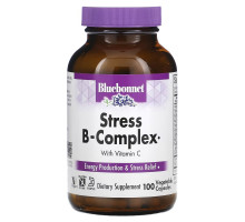 Bluebonnet Nutrition Стресс B-комплекс 100 вегетарианских капсул