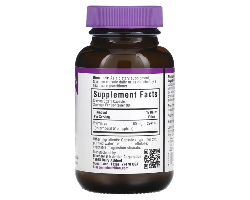Bluebonnet Nutrition Р-5-Р 500 мг 90 растительных капсул Bluebonnet Nutrition Р-5-Р 500 мг 90 растительных капсул
