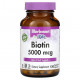 Биотин Bluebonnet Nutrition, Биотин, 5000 мкг, 120 растительных капсул