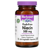 Bluebonnet Nutrition Никотиновая кислота ниацин 500 мг 120 капсул
