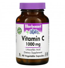 Bluebonnet Nutrition, Vitamin C, 1,000 mg, 90 Vegetable Capsules