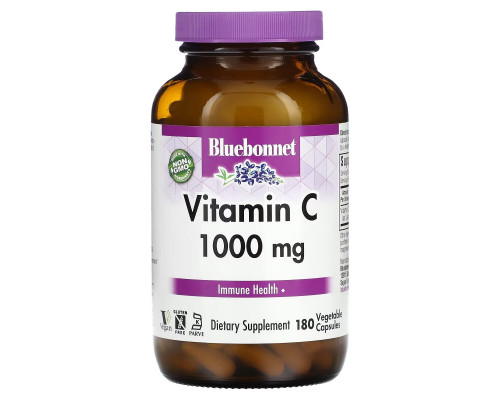 Bluebonnet Nutrition Витамин C 1000 мг 180 растительных капсул Bluebonnet Nutrition Витамин C 1000 мг 180 растительных капсул