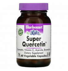 Bluebonnet Nutrition, Супер-кверцетин, 60 капсул в растительной оболочке
