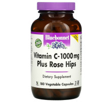 Bluebonnet Nutrition Витамин C-1000 мг с шиповником 180 растительных капсул