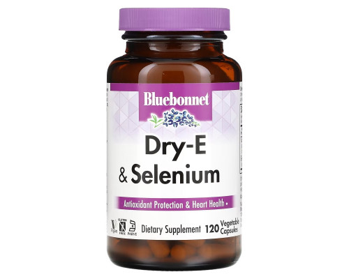 Bluebonnet Nutrition, E-400 IU, плюс селен 120 овощных капсул Bluebonnet Nutrition, E-400 IU, плюс селен 120 овощных капсул