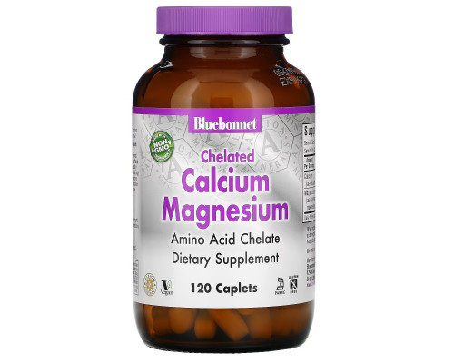 Bluebonnet Nutrition Хелатный кальций и магний 120 капсул Bluebonnet Nutrition Хелатный кальций и магний 120 капсул
