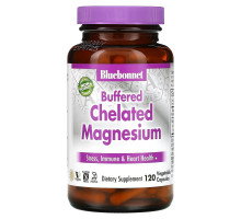 Bluebonnet Nutrition Буферизированный хелатный магний 120 вегетарианских капсулs