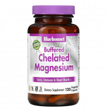 Bluebonnet Nutrition Буферизированный хелатный магний 120 вегетарианских капсулs