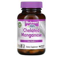 Bluebonnet Nutrition Хелатный марганец 90 капсул на растительной основе
