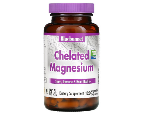 Bluebonnet Nutrition Chelated Magnesium 120 Vcaps Bluebonnet Nutrition Chelated Magnesium 120 Vcaps